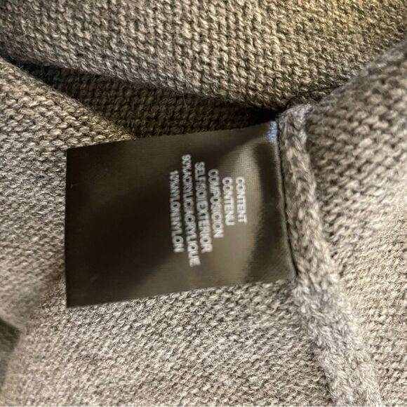 WAYF Grey Puff Sleeve Sweater Dress Size Small - Picture 10 of 11